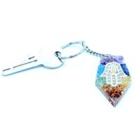 Orgonite Power Sleutelhangers - Edelsteen Chakra Hamsa
