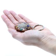 Orgonite Power Sleutelhangers - Achhoekige Levensbloemen