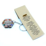 Orgonite Power Sleutelhangers - Achhoekige Levensbloemen