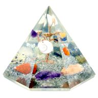 Orgonite 7-zijdige Piramide - 90mm - Edelsteen Wijsheidsboom