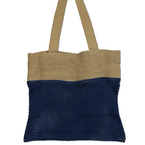 Nettas van puur zacht jute en katoen - Denim