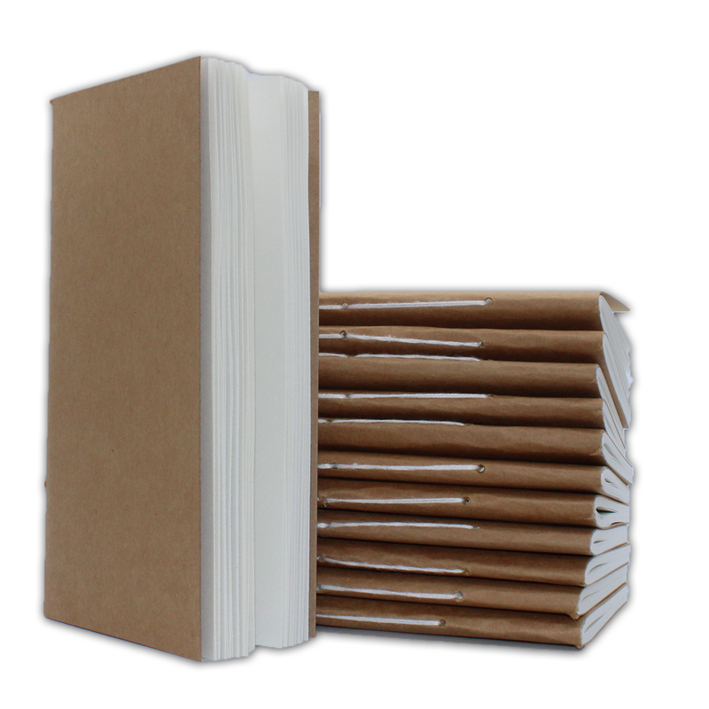 Handgemaakte Leren Dagboek - Papiervulling - Milieuvriendelijk (80 pagina's)