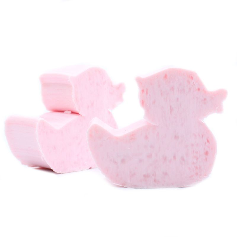 Gastenzeepjes - Eend - Roze - Kauwgom