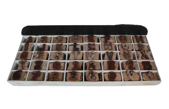 Rustieke Schors Nummers & Letters - Starter Display Box (40 x 12)