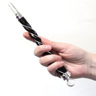 Chakra Wand met Engel - Rozenkwarts