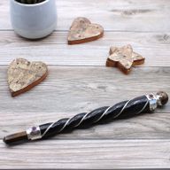 Chakra Wand met Engel - Rozenkwarts
