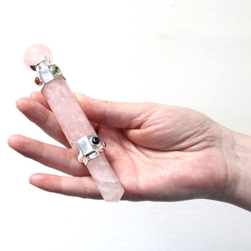 Zeshoekige Crystal Healing Wand - 12cm - Bergkwarts