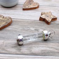 Zeshoekige Crystal Healing Wand - 12cm - Bergkwarts