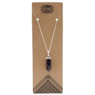 Edelsteen Punt Hanger - Amethist