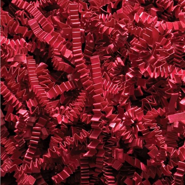 SizzlePak DeLux Zigzag Papiersnippers - 10kg - Dieprood