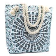 Mandala Tas met Touwriem - Hemels Blauw