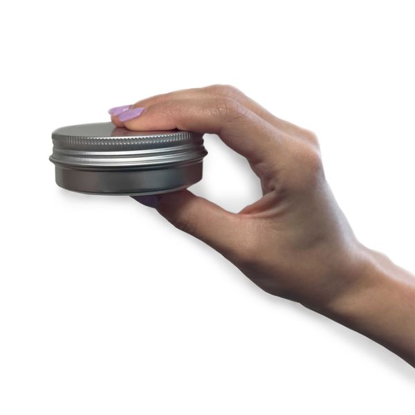 Aluminium Blikje met Schroefdeksel - 65x22mm - Inhoud 75ml