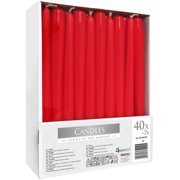 Gotische Kaarsen - Rood