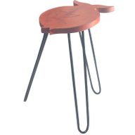Albasia Houten Plantenstandaard - Vis - Terracotta