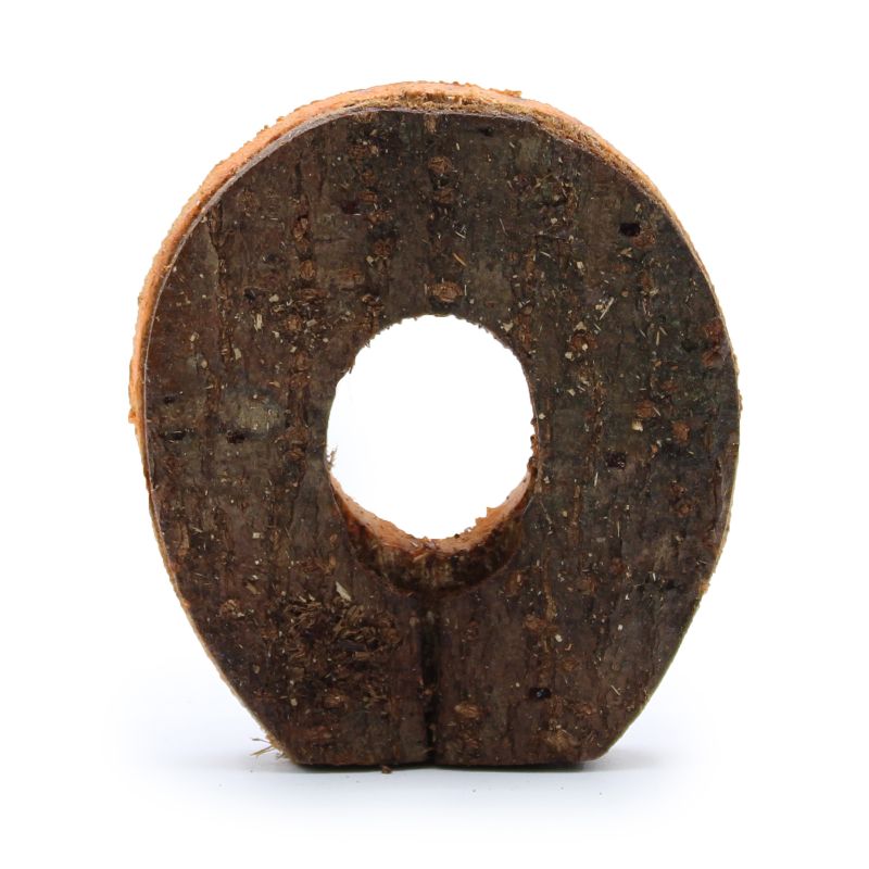 Rustieke Schors Letter - O - 7cm