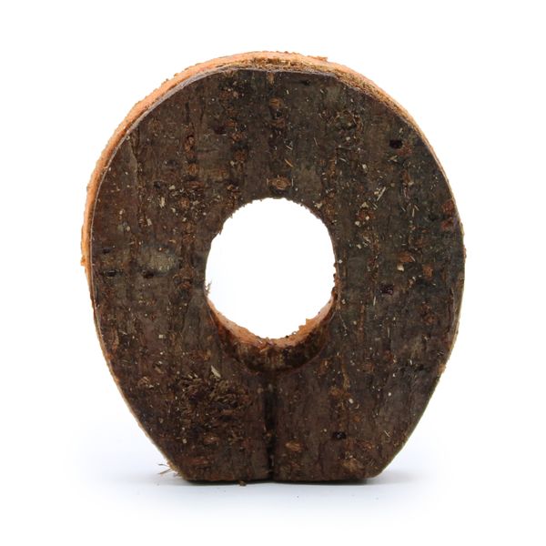 Rustieke Schors Letter - O - 7cm