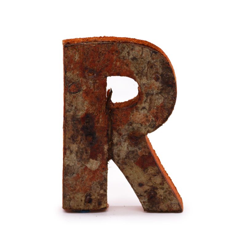 Rustieke Schors Letter - R - 7cm