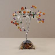 Edelsteen Boom met Orgonite Basis - 80 Steen - Multi