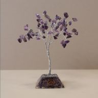 Edelsteenboom met Orgonite Basis - 80 Stone - Amethist