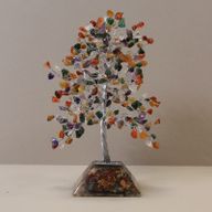 Edelsteen Boom met Orgonite Basis - 320 Steen - Multi