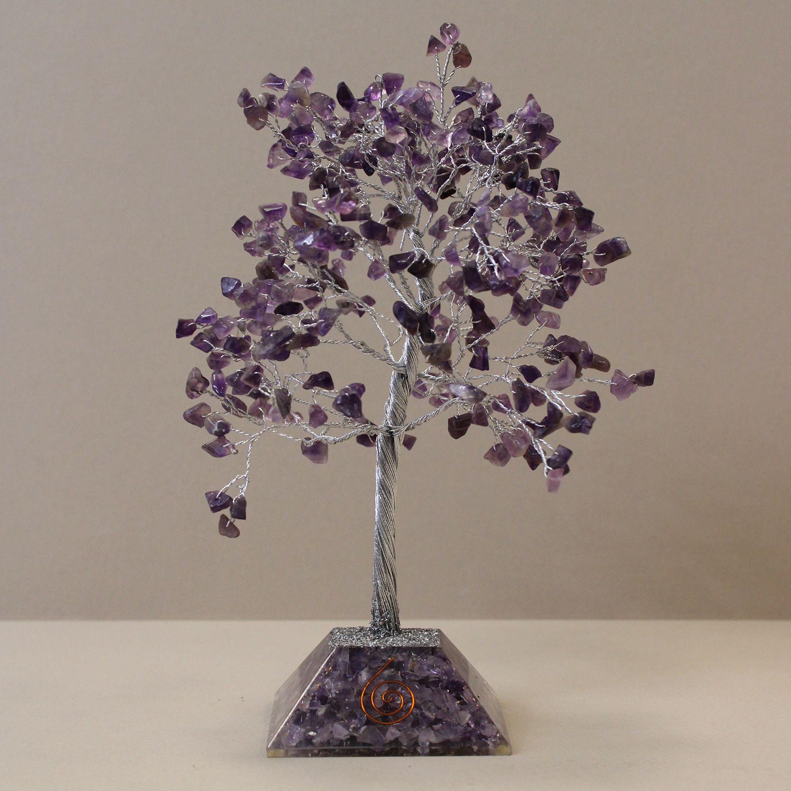 Edelsteen Boom met Orgonite Basis