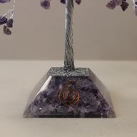 Edelsteen Boom met Orgonite Basis - 320 Steen - Amethist