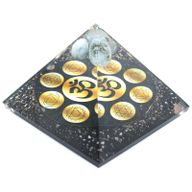 Orgoniet Piramide - Middernacht Om Chakra - 90mm