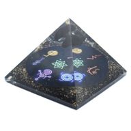 Orgoniet Piramide - Middernacht Reiki - 90mm