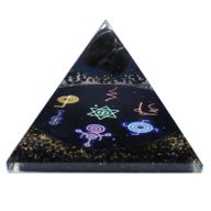 Orgoniet Piramide - Middernacht Reiki - 90mm