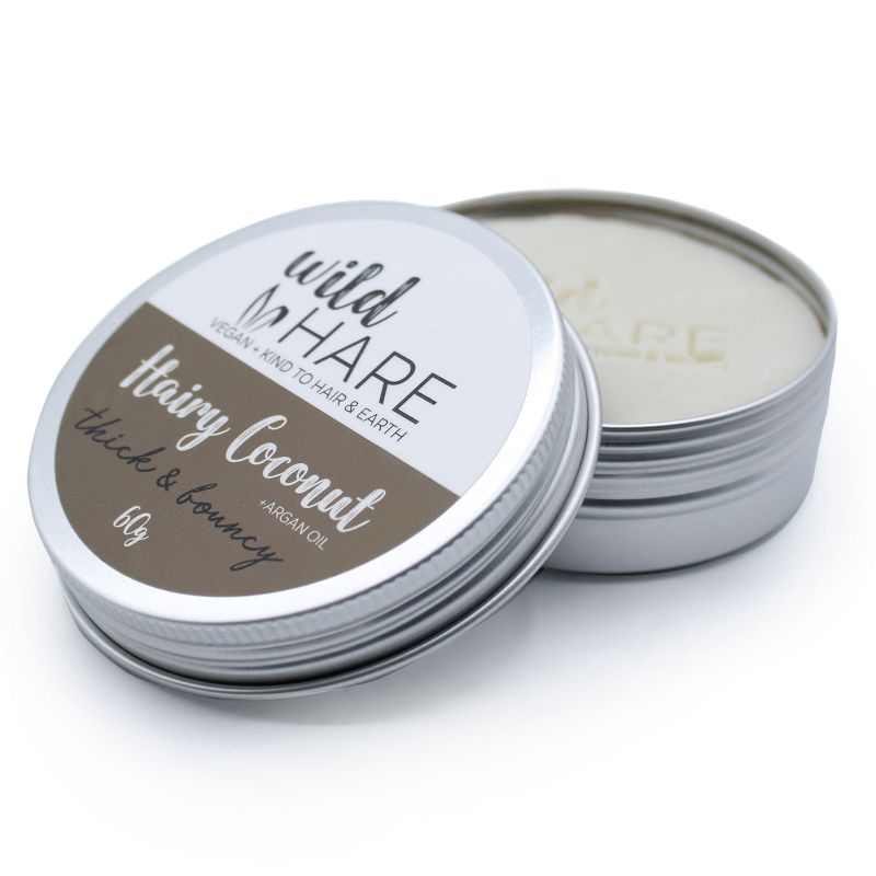Wild Hare Shampoo Bar in Blik - 60gr  - Harige Kokosnoot
