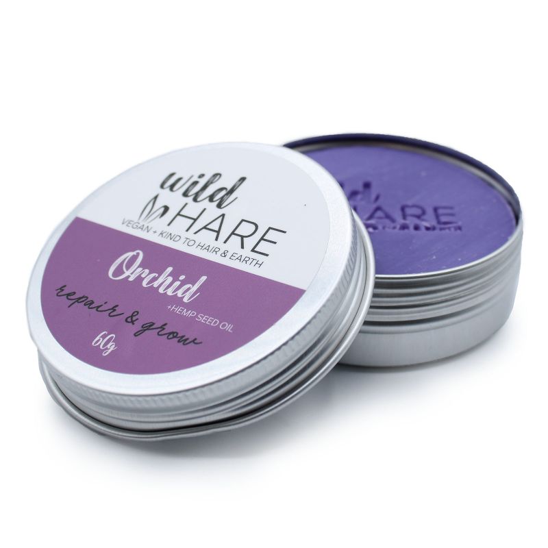 Wild Hare Shampoo Bar in Blik - 60gr  - Orchidee