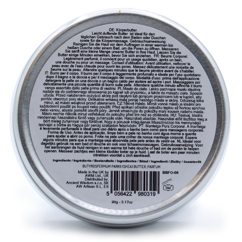 Geparfumeerde Shea Body Boter 90gr - Fluffy Mashmallow