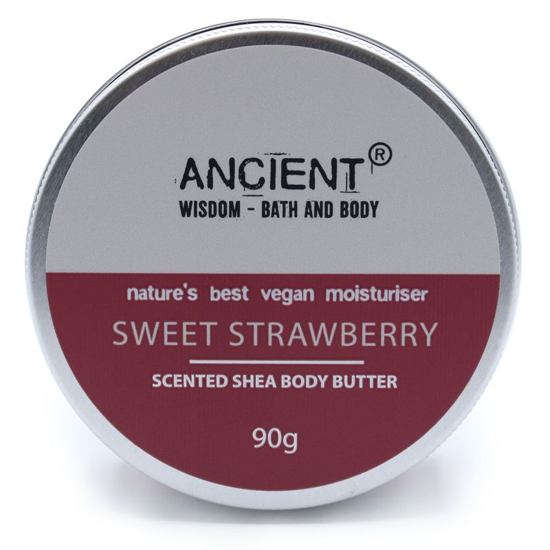 Geparfumeerde Shea Body Boter 90gr - Zoete Aardbeien