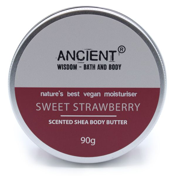 Geparfumeerde Shea Body Boter 90gr - Zoete Aardbeien