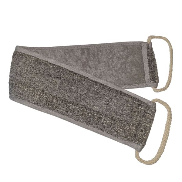 Bamboo & Linen Rug Scrub - Houtskool
