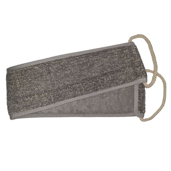 Bamboo & Linen Rug Scrub - Houtskool