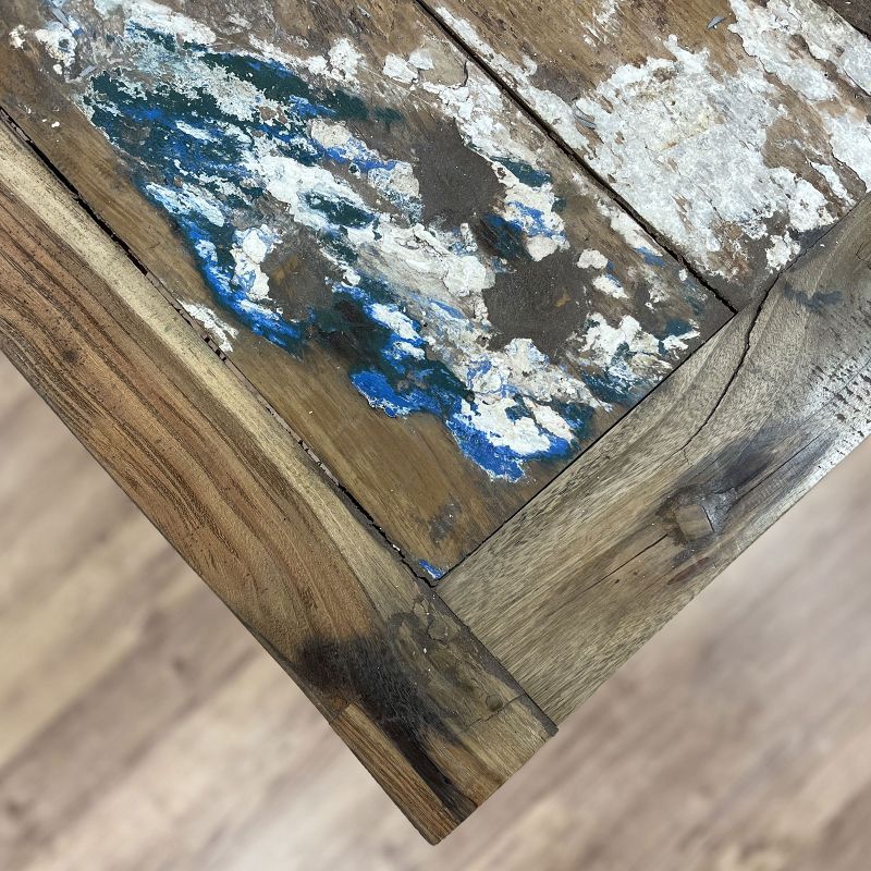 Gerecycled Teakhouten Display / Eettafel 2.2m