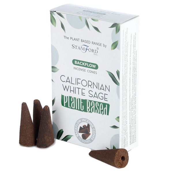 Plantaardige Backflow Wierookkegels - Californische Witte Salie