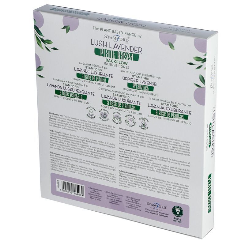 Plantaardige Backflow Wierookkegels - Weelderige Lavendel