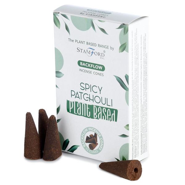 Plantaardige Backflow Wierookkegels - Kruidige Patchouli