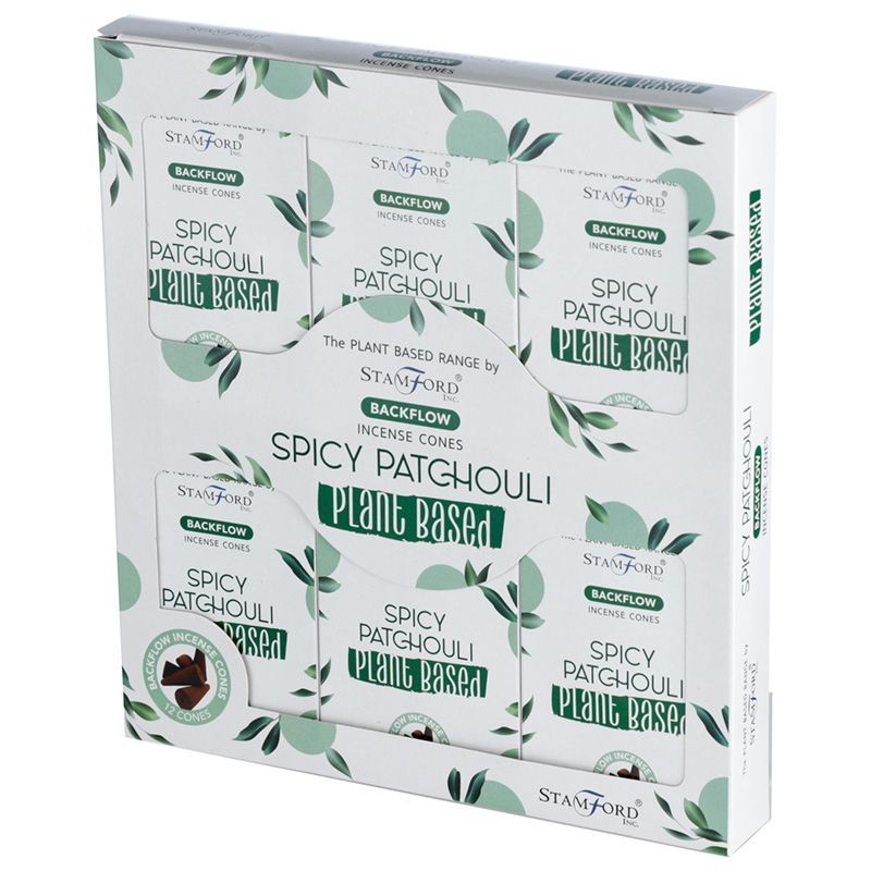 Plantaardige Backflow Wierookkegels - Kruidige Patchouli