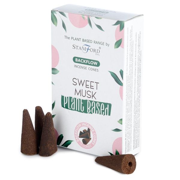 Plantaardige Backflow Wierookkegels - Zoete Musk