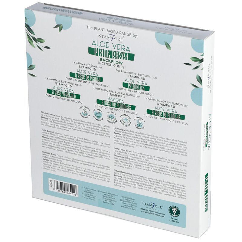 Plantaardige Backflow Wierookkegels - Aloe Vera