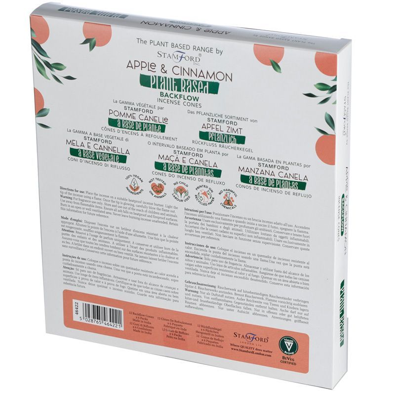 Plantaardige Backflow Wierookkegels - Appel & Kaneel