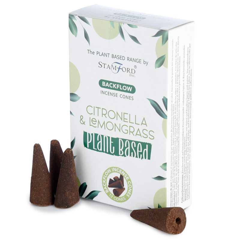 Plantaardige Backflow Wierookkegels - Citronella & Citroengras
