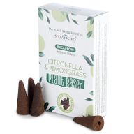 Plantaardige Backflow Wierookkegels - Citronella & Citroengras