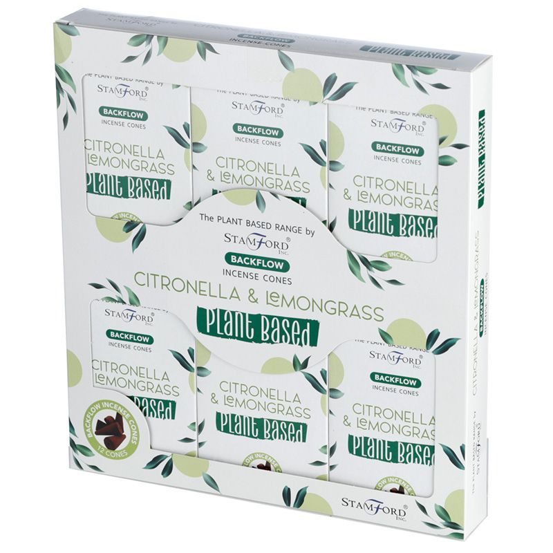 Plantaardige Backflow Wierookkegels - Citronella & Citroengras