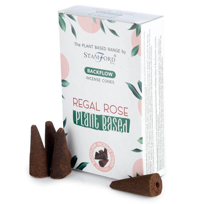 Plantaardige Backflow Wierookkegels - Regal Rose