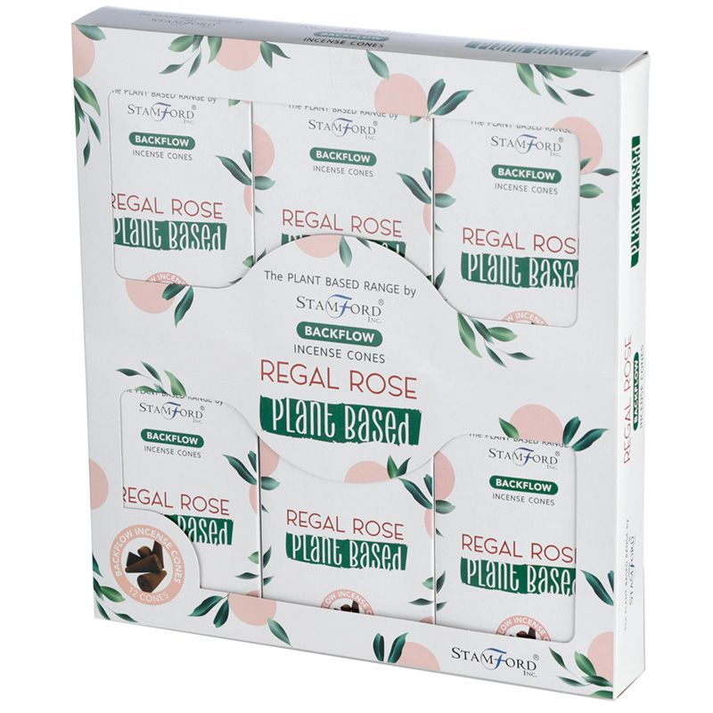 Plantaardige Backflow Wierookkegels - Regal Rose