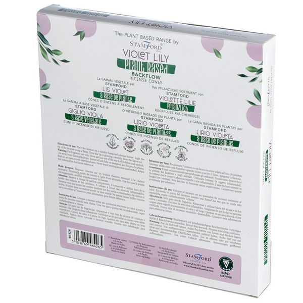 Plantaardige Backflow Wierookkegels - Violet Lilly
